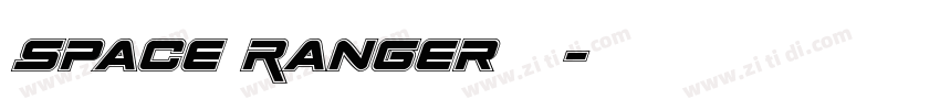 Space Ranger字体字体转换